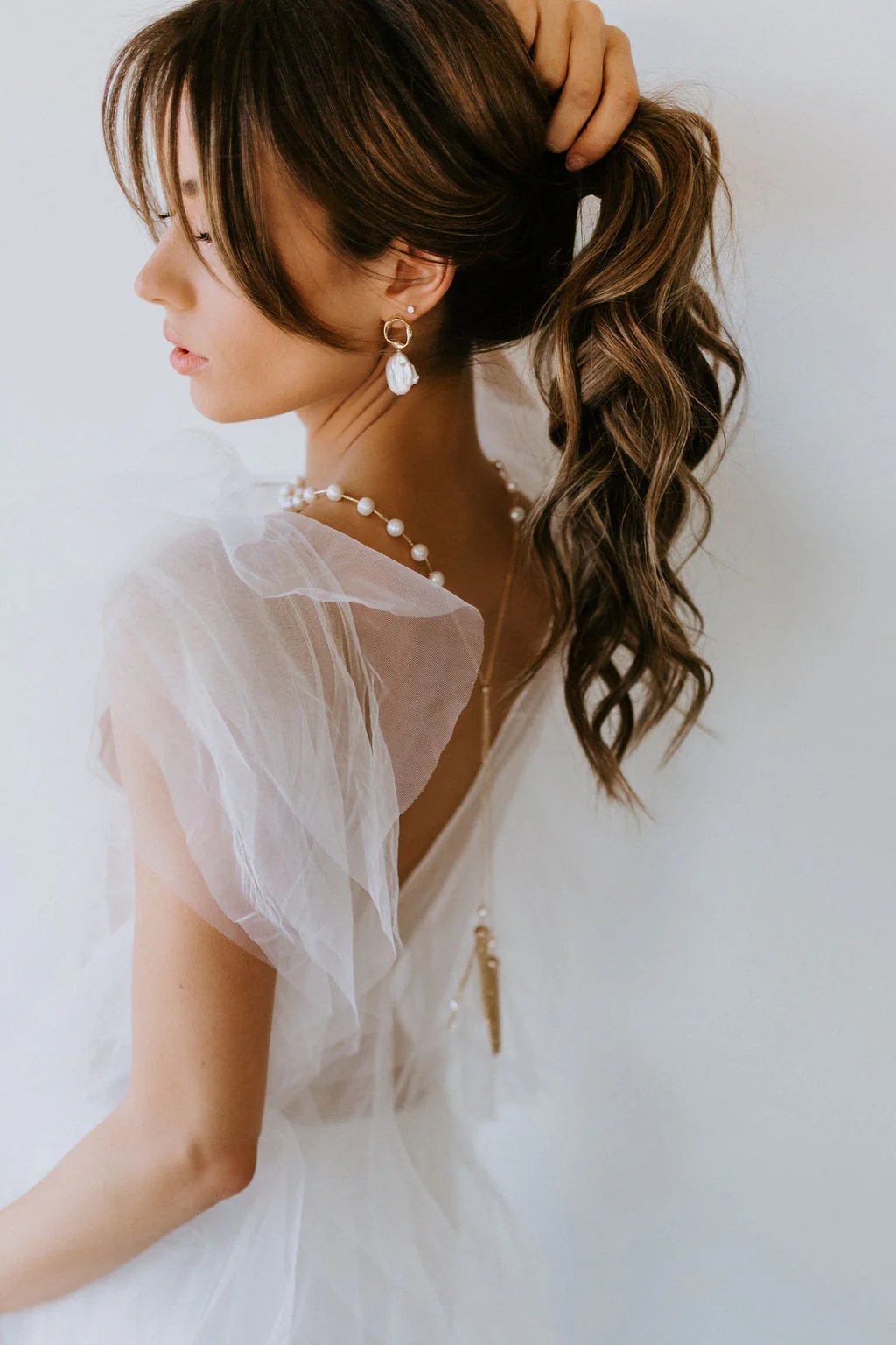 Timeless Pearl Lariat Necklace - Image 5