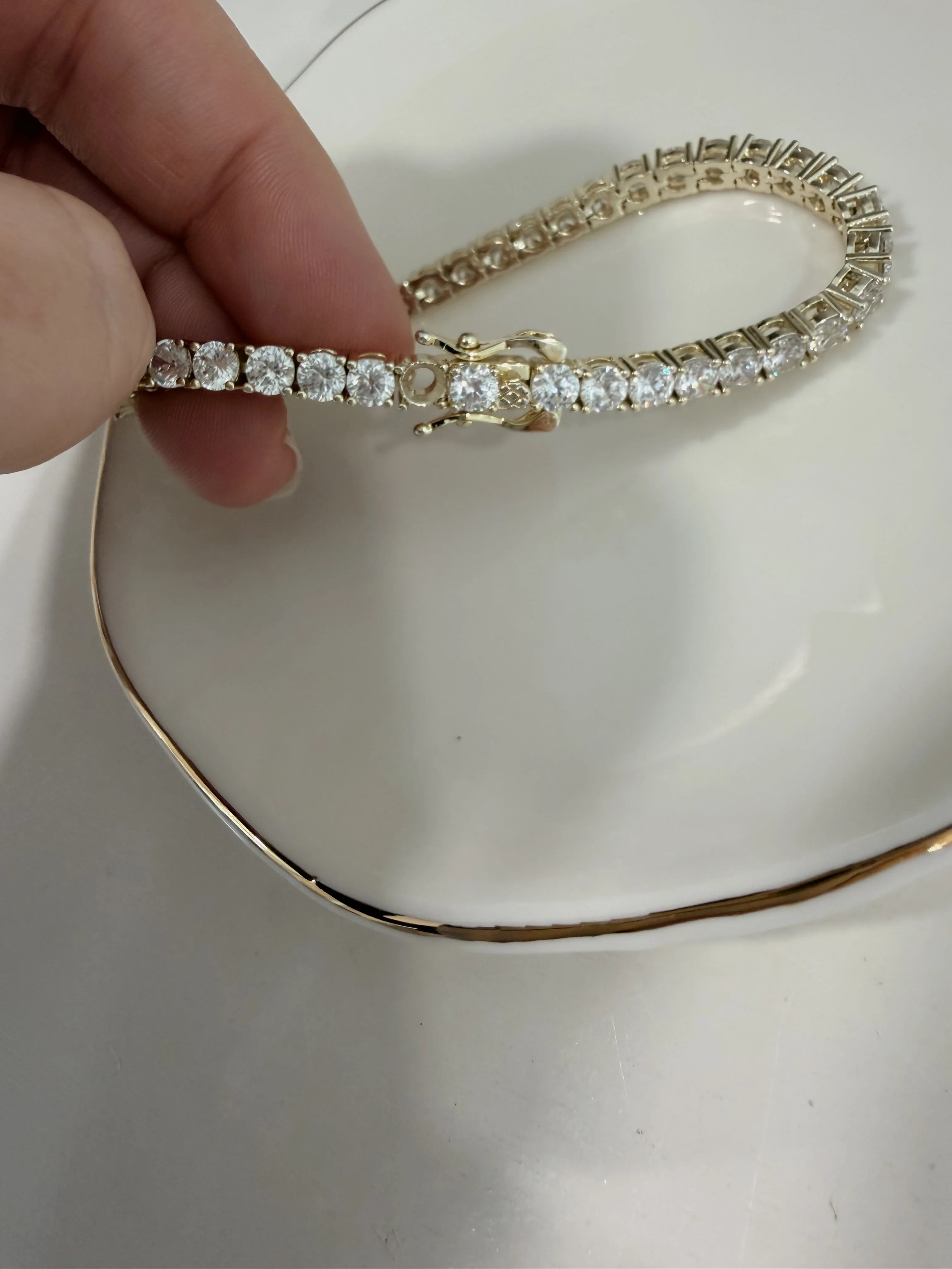 Zoe Tennis Bracelet - SAMPLE SALE - Damaged - Image 4