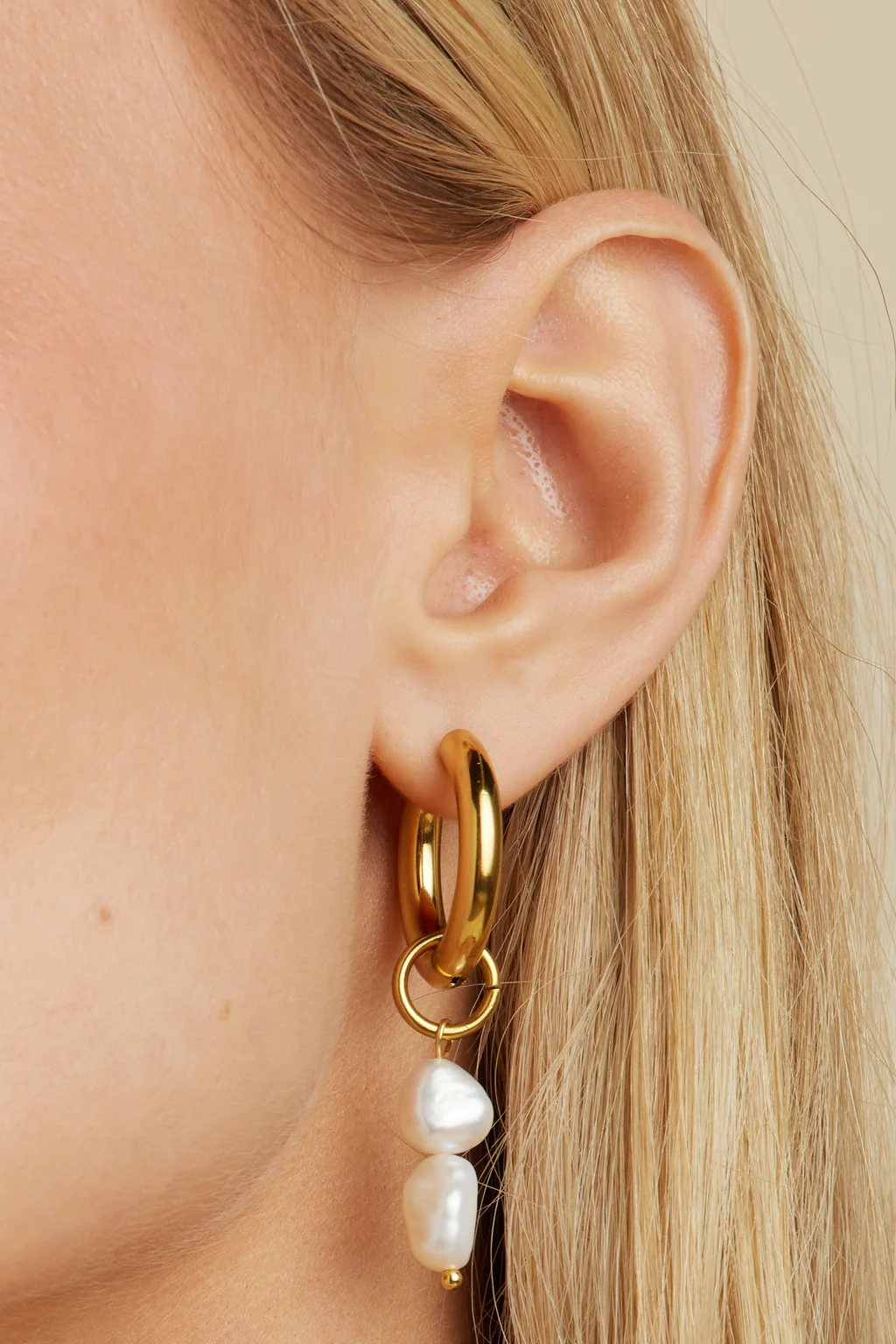 Zuma Freshwater Pearl Hoops - Image 5